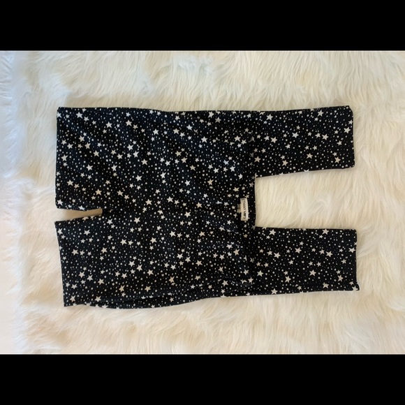 Bethany Mota Black High Waisted Soft and Stretchy Star Print Leggings Size Small - Picture 4 of 4